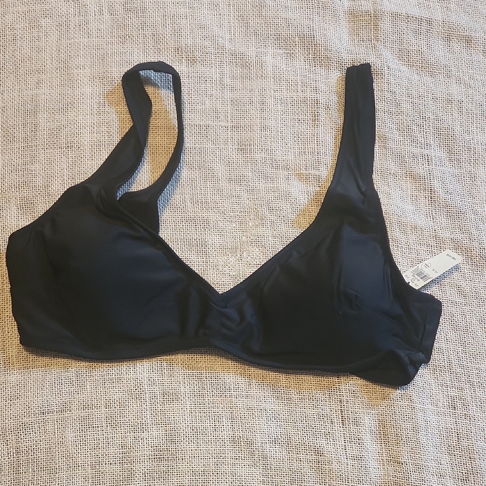 Aerie Black Bikini with Wide Straps